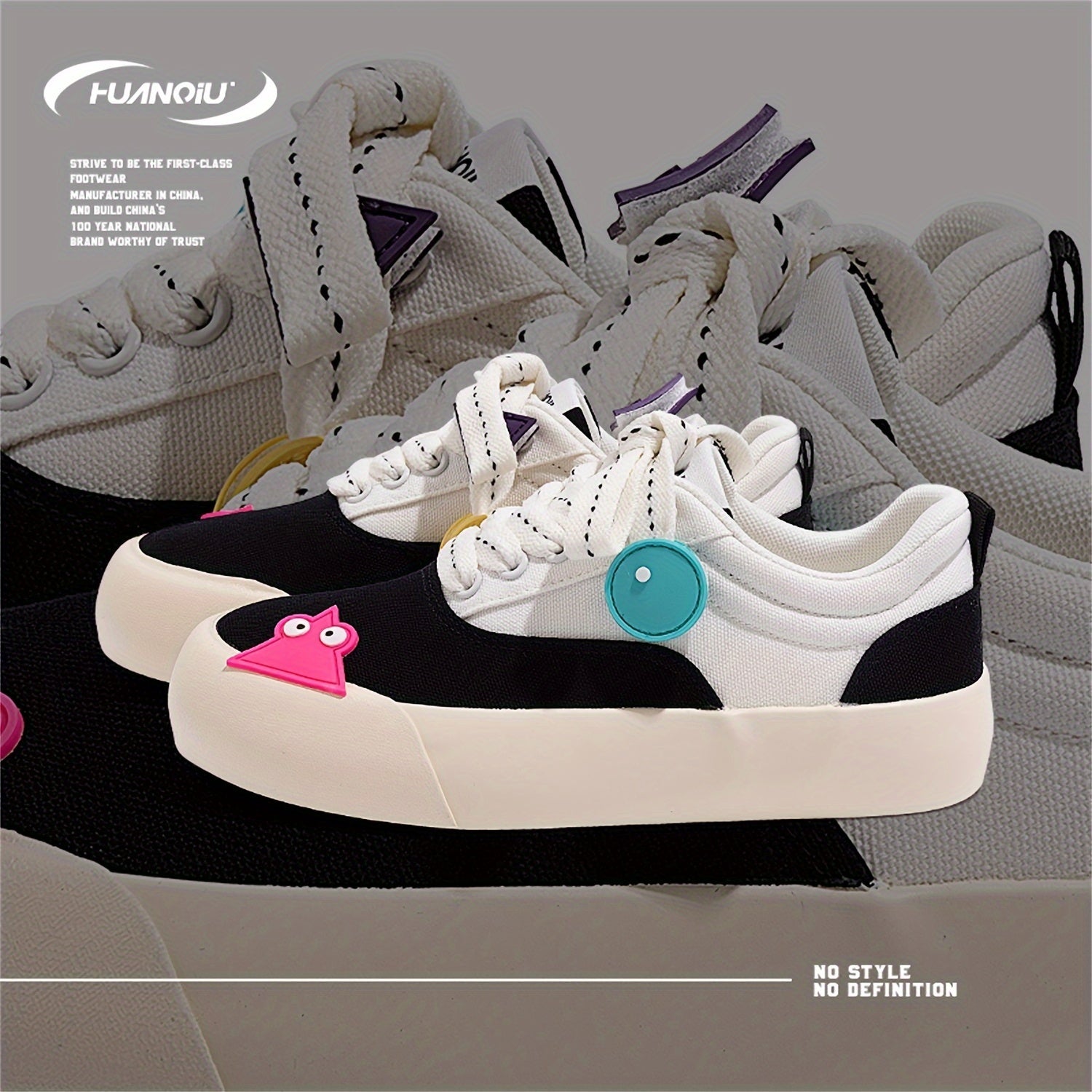 Women's Fashionable Skate Shoes With Charm Comfy & Versatile