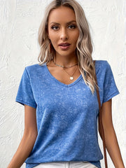 Women's Fitness V Neck T Shirt for Yoga Running