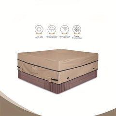 Waterproof 600D Polyester Hot Tub Cover Outdoor Spa Cover