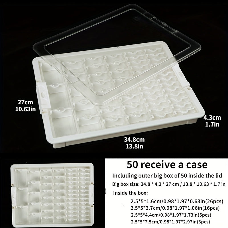 DIY Jewelry Storage Box 42 50 78 Grid Container Organizer Nail Art Accessories