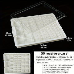 DIY Jewelry Storage Box 42 50 78 Grid Container Organizer Nail Art Accessories