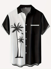 Men's Coconut Tree Hawaiian Shirt Short Sleeve Shirt