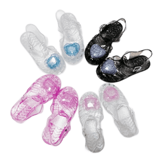 Jelly Sandals Summer Kids Girls Children's Non Slip Beach Shoes