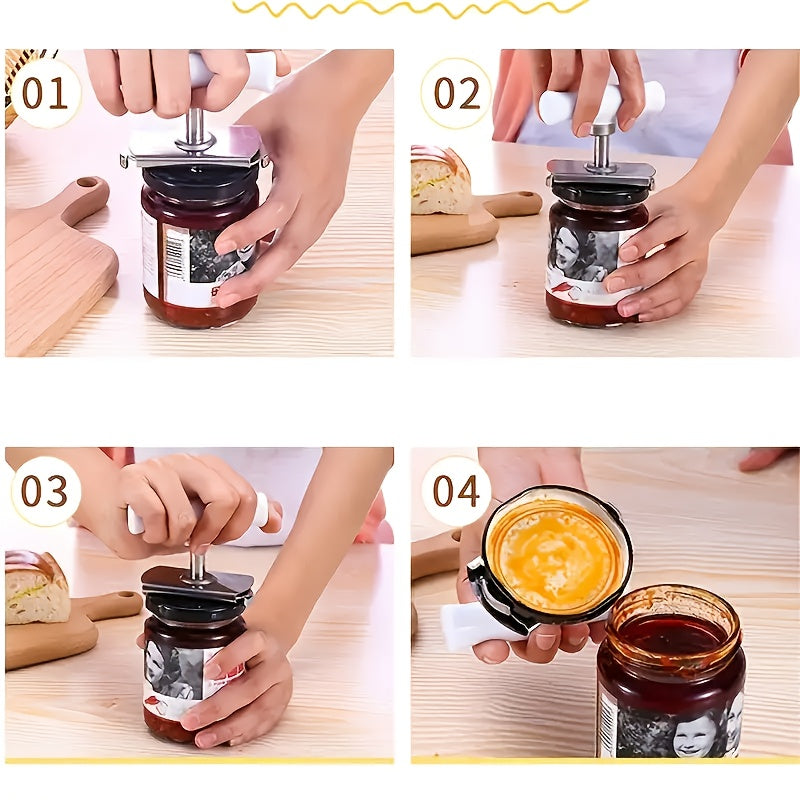 Stainless Steel Jar Opener Gripper Kitchen Bottle Opener