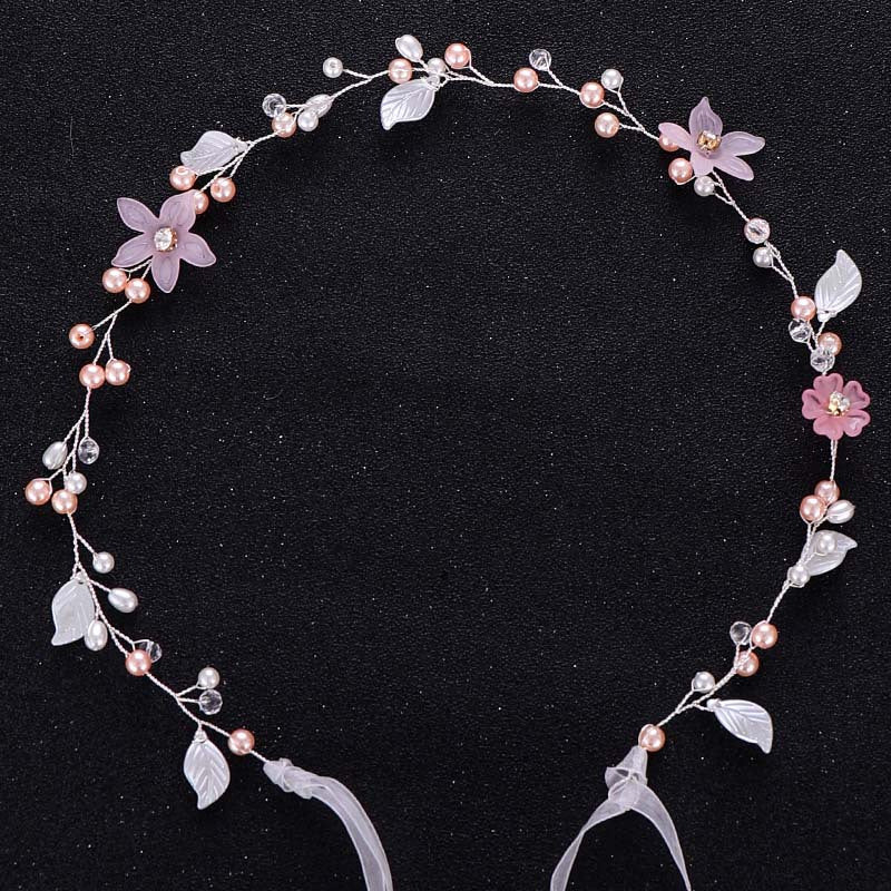 Opal Crystal Hair Vine Bridal Headpiece
