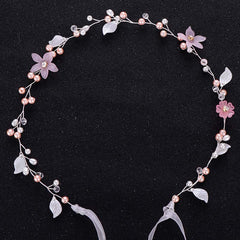 Opal Crystal Hair Vine Bridal Headpiece