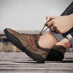 Men's Outdoor Rubber Sole Walking Sneakers Hiking Shoes