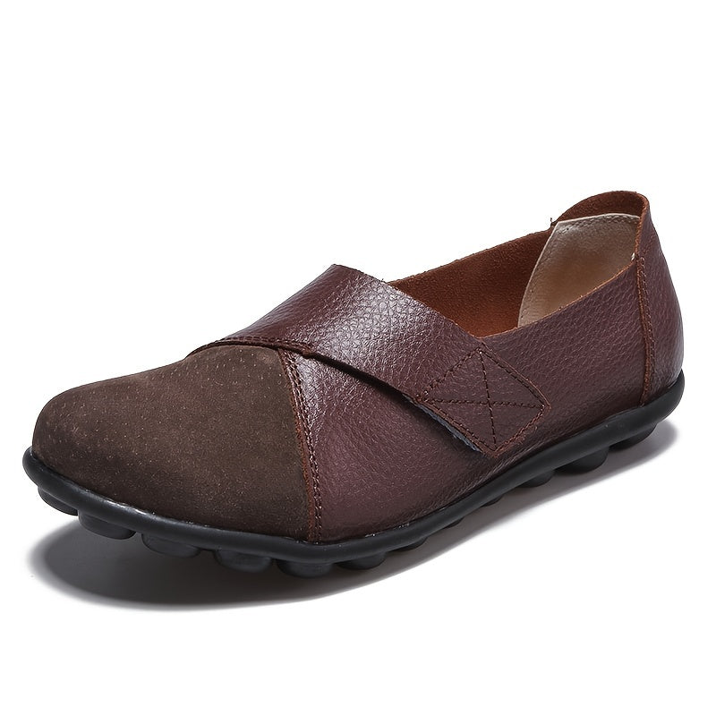 Women's Round Toe Slip-On Loafers Flat Shoes