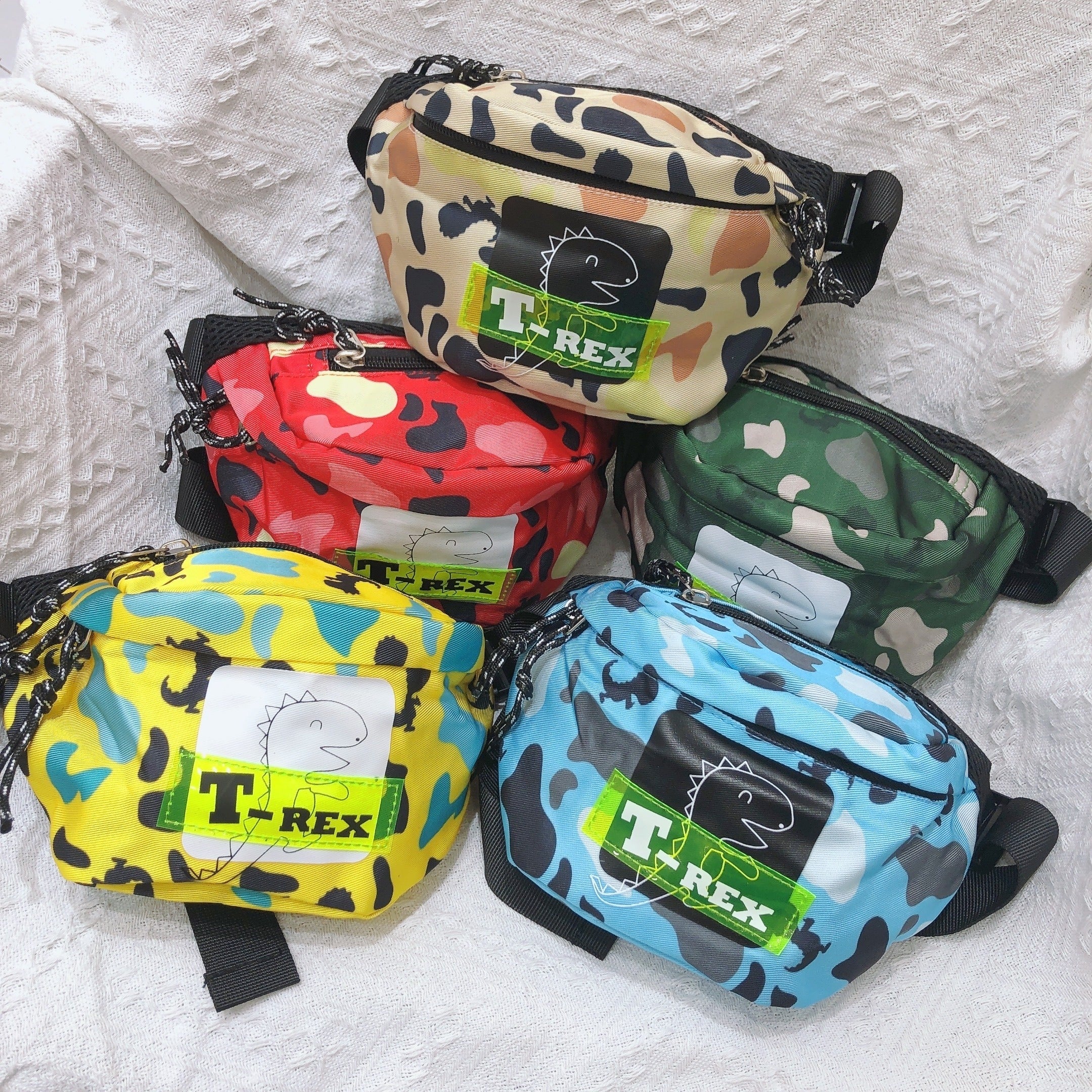 Boys Dinosaur Camo Crossbody Bag