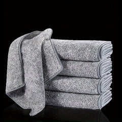 5pcs Bamboo Charcoal Bowl Towels Ultra Soft Dishwashing Cloth