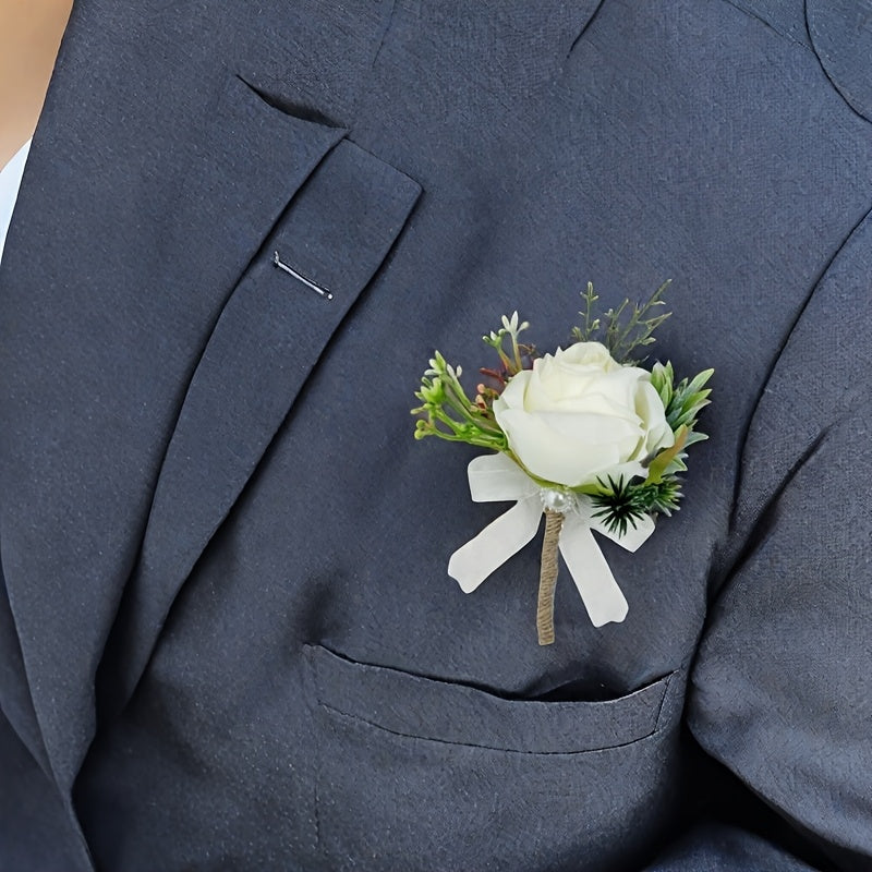 2pcs Man Corsage Wedding Accessories Ideal Gift