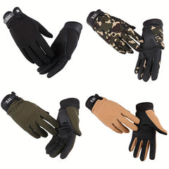 Thin Tactical Fitness Gloves Non Slip Breathable Long Finger