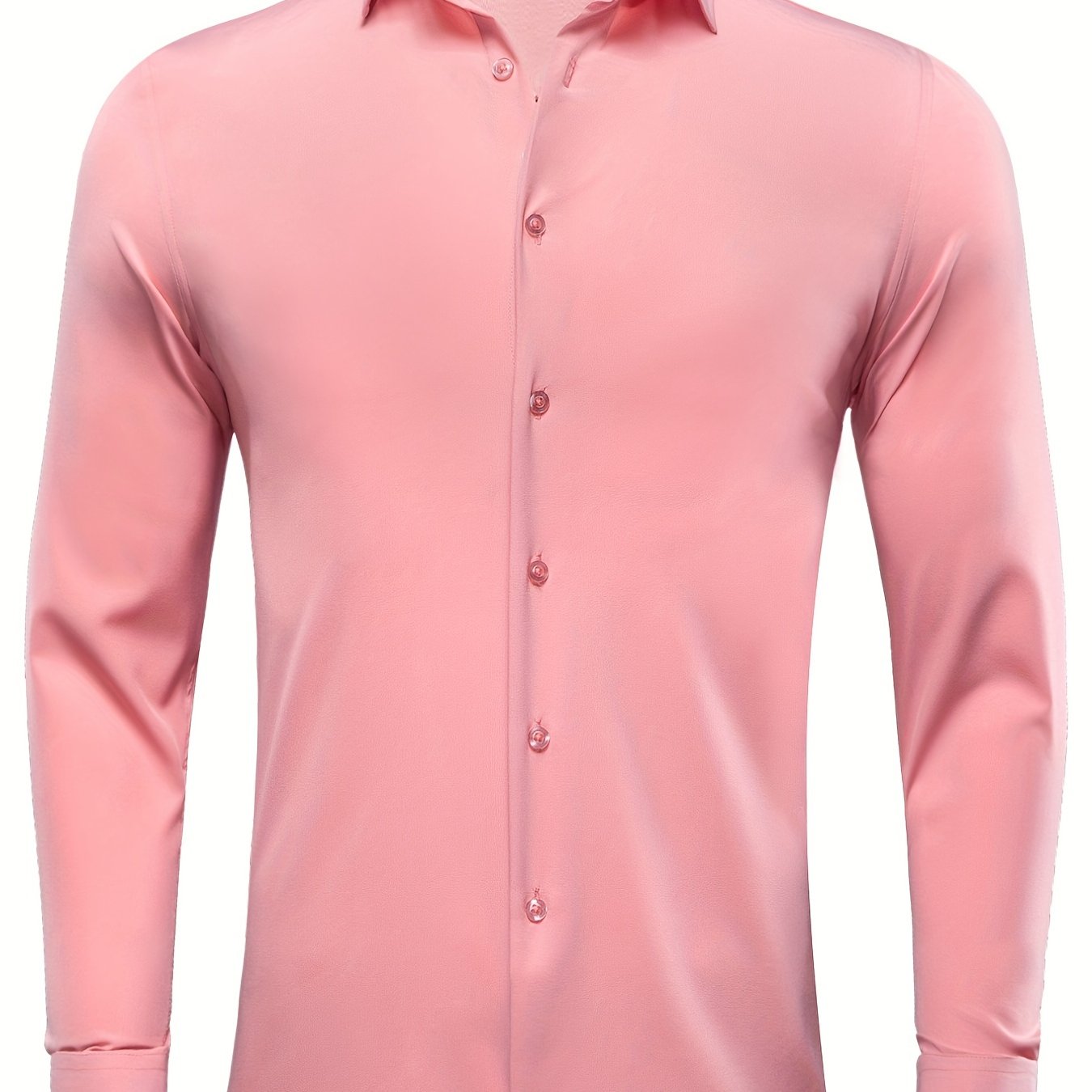 Men's Wrinkle Long Sleeve Button Down Shirt