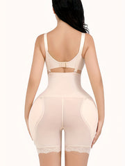 Lace Trim Shaping Shorts Tummy Control Compression Padded Shorts