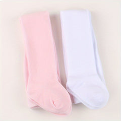 2 Pairs Baby Girl Pantyhose Soft Comfy Leggings Tights Children