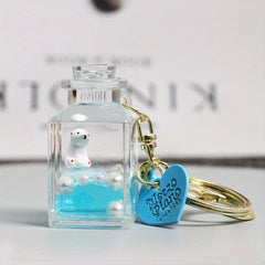 Marine Life Quicksand Keychain Gift for Women and Moms