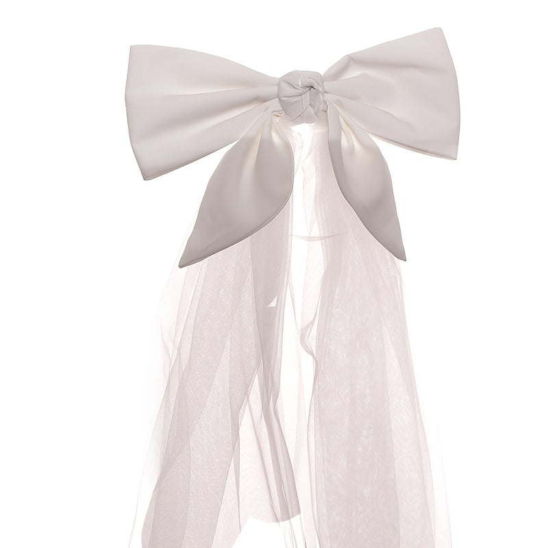 Bachelorette Party Hair Bow Wedding Hair Accessories Women Bow Veil Bride