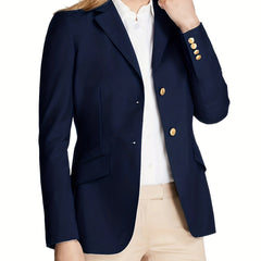 Solid Long Sleeve Work Office Blazer Women's Clothing