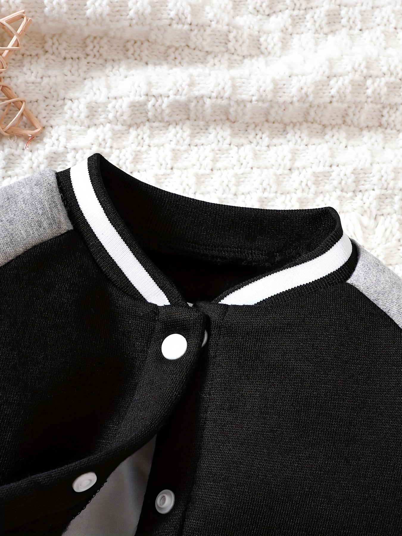 Infant Baseball Sports Set Contrast Jacket Coat Trousers