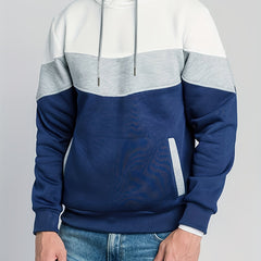Patchwork Print Hoodie Hoodies For Men Men's Casual Graphic Pullover Hooded Swea
