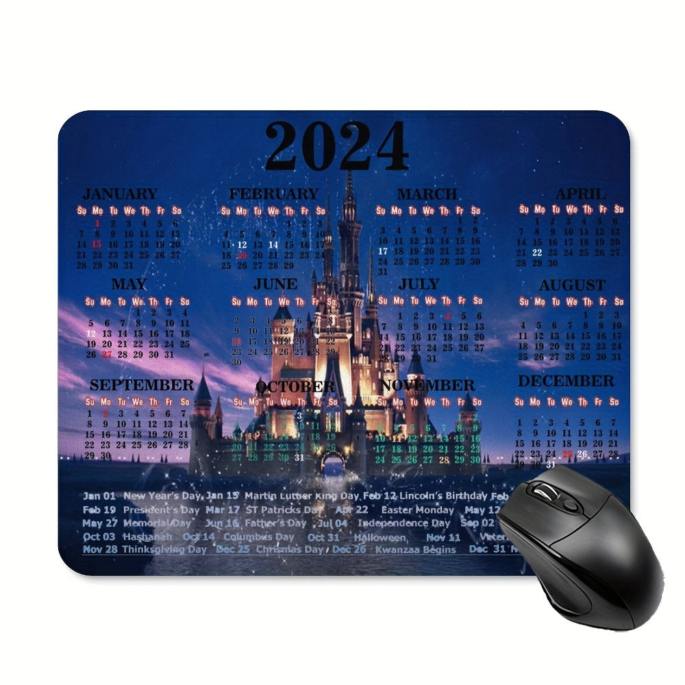 Personalized Castle Non-slip Mouse Pad Chinese Style 9.5x7.8 inches