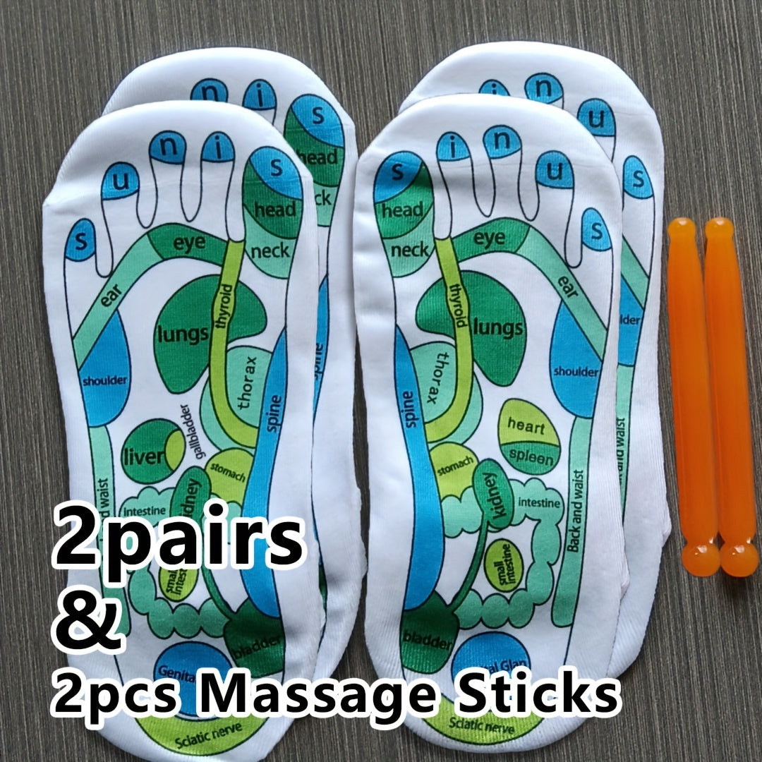 Acupressure Socks & Massage Stick Set
