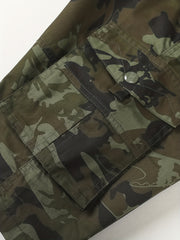Men's Camo Cargo Shorts Military Style Casual Shorts