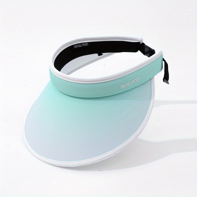 Girls Gradient Visor Wide Brim Sun Hats for Summer