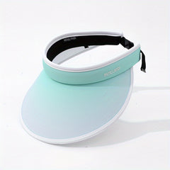 Girls Gradient Visor Wide Brim Sun Hats for Summer