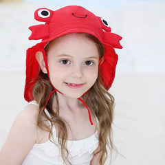 Kids Sun Hat with Neck Flap UPF 50 UV Resistant Wide Brim Beach Cap
