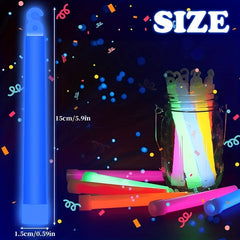 8pcs Fluorescent Sticks Emergency Lights Party Supplies 15 6in Neon Light