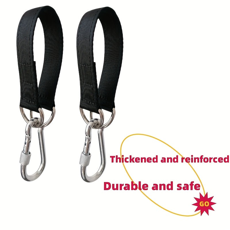 Heavy Duty Tree Swing Sling Set with Safety Latch & Carrying Bag