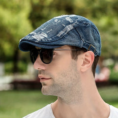 Old Duck Hat Short Brim Cowboy Beret Female Outdoor Summer Sun Shade Hat
