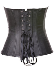Strapless Corset Bustier Lace Up Body Shaper Lingerie