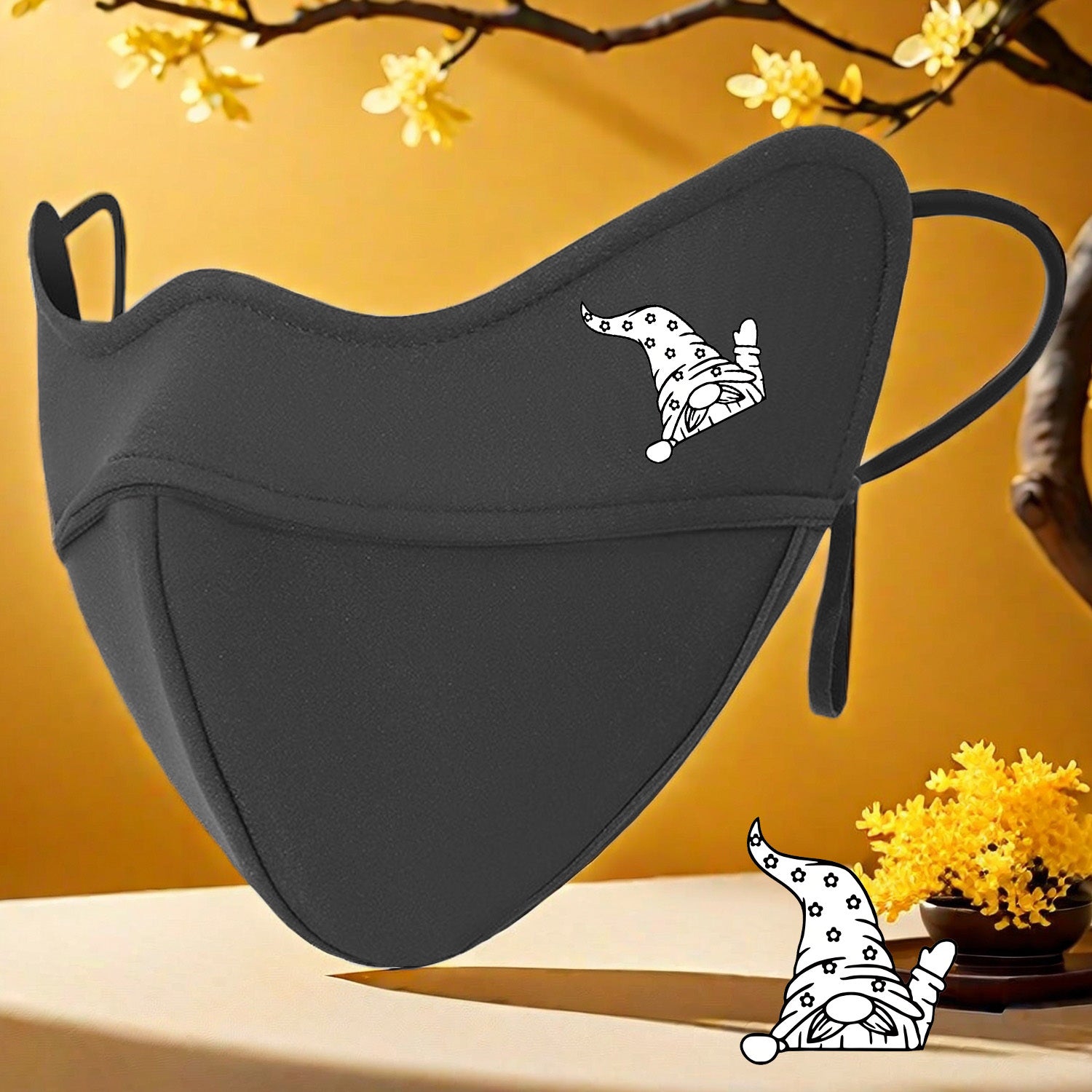 5D Warm Mask with Dwarf Gesture Pattern