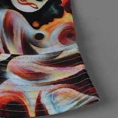 Vintage Reversible Bucket Hat Unisex Musical Note Print Lightweight Sun Hat