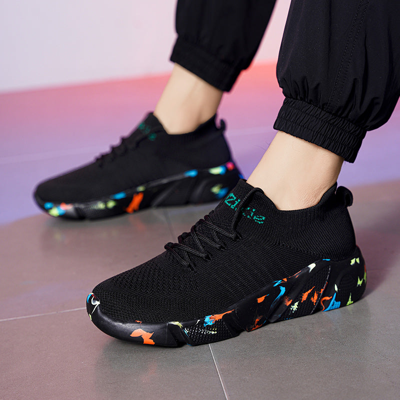 Men's Chunky Sneakers with Mesh Front