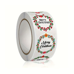 500pcs Merry Christmas Gift Label Stickers DIY Baking Gift Sealing Stickers