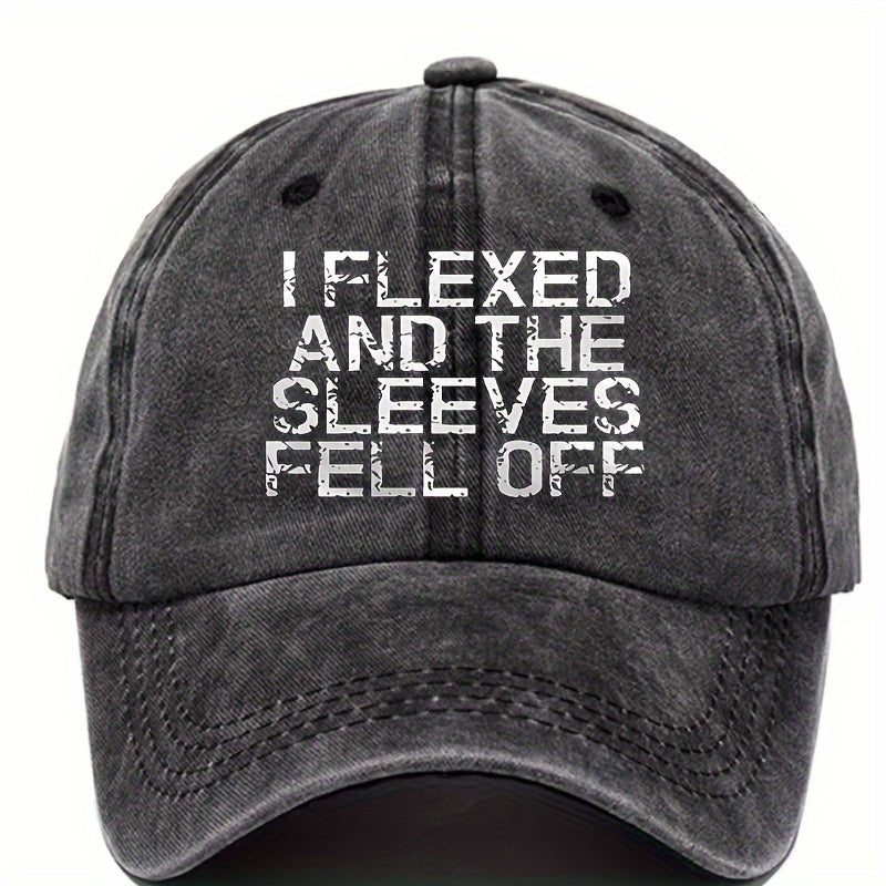 Printed Baseball Cap Adjustable Vintage Dad Hat Outdoor Sun Hat Fishing