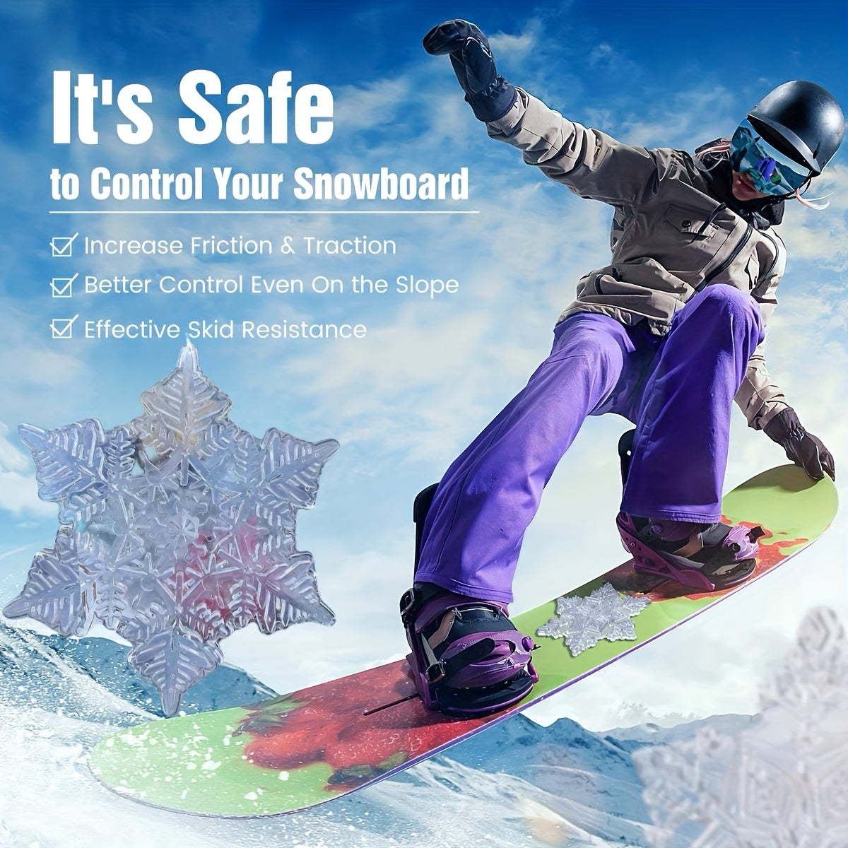 Snowboard Step Pads 3D Clear Non-slip - Enhance Snowboarding Experience