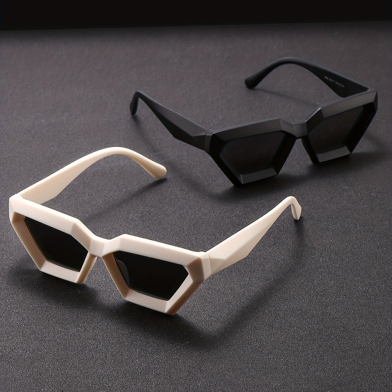 Men's Polygon Frame Couple Sunglasses Futuristic Sense