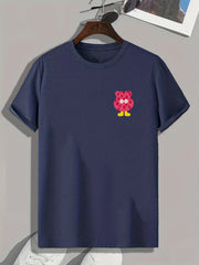 Men's Cartoon Doodle Pattern T-shirt Outdoor Tee
