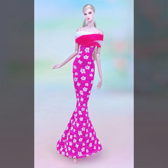 Wide Leg Trousers and Top Outfit for 1:6 Scale Dolls, Doll Dress Accessories