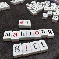 Large English Letter Mahjong Board Game Family Party Toys