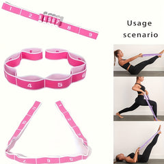 Digital Segmented Yoga Resistance Bands Elastic Fitness Stretching Band