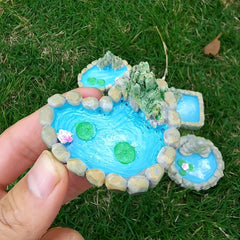 Fairy Tale Garden Mini Pond Decoration Set