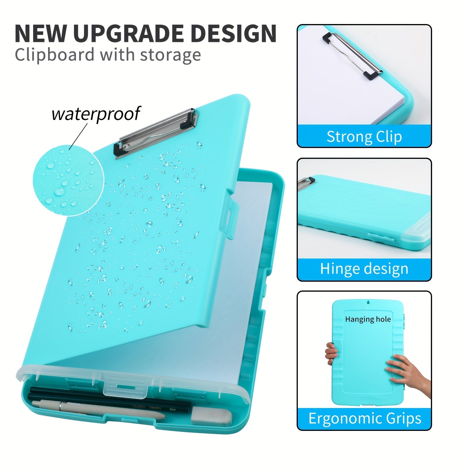 Nursing 8.5x11 Clipboards With Storage: High Capacity Clip Boards With Storage