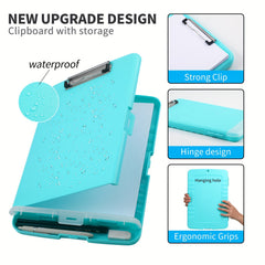 Nursing 8.5x11 Clipboards With Storage: High Capacity Clip Boards With Storage