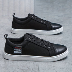Men's Canvas Sneakers Anti-Skid Lace Up Walking Shoes