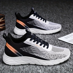 Men's Lace Up Mesh Sneakers Lightweight Running Shoes